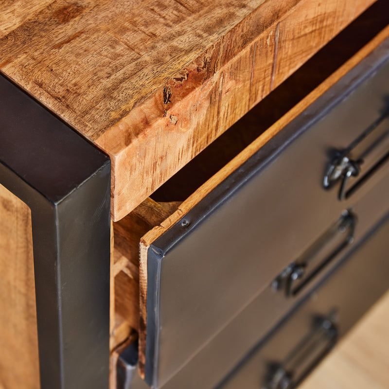 Bureau Boaz | 145 cm | Metalen lades