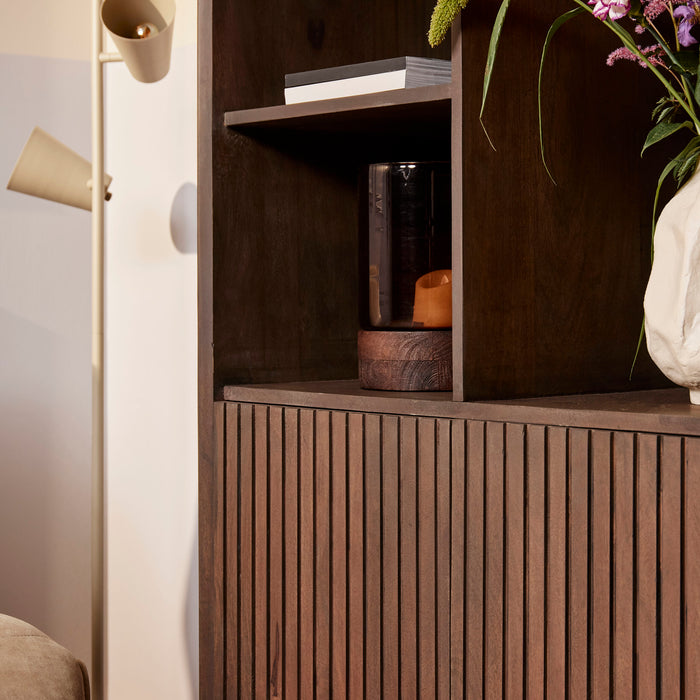 Vakkenkast Madison Walnut  | 90 cm