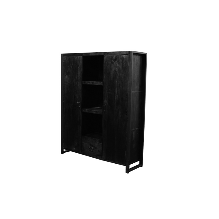 Boekenkast Boaz Black | 150 cm