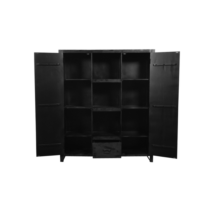 Boekenkast Boaz Black | 150 cm