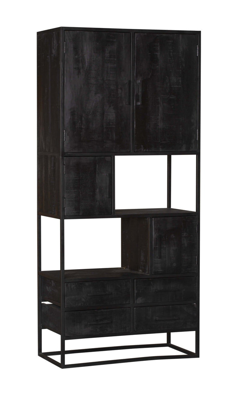 Vakkenkast Denver Black | 90 cm