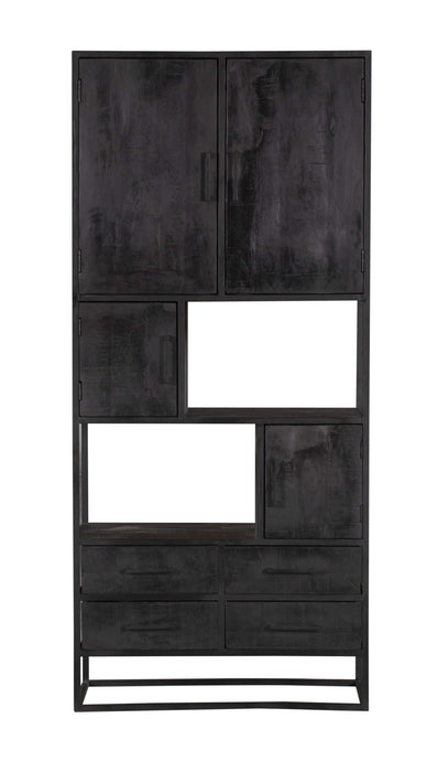 Vakkenkast Denver Black | 90 cm