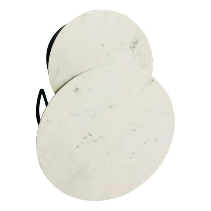 Salontafel Nova White marble | 70 cm | Set van 2