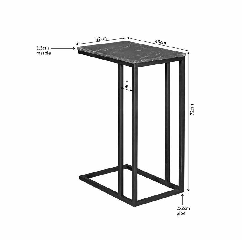 Slider Marmer | High Zwart