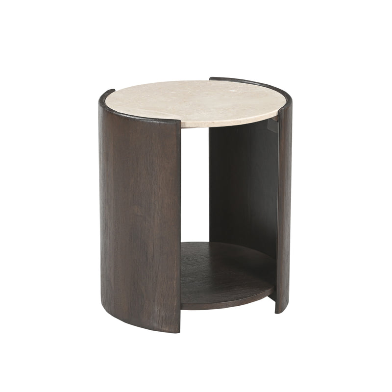 Bijzettafel Rune | Botticino marmer 45 cm