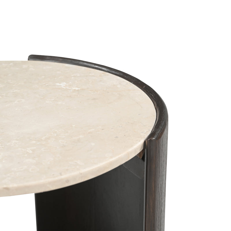 Bijzettafel Rune | Botticino marmer 45 cm