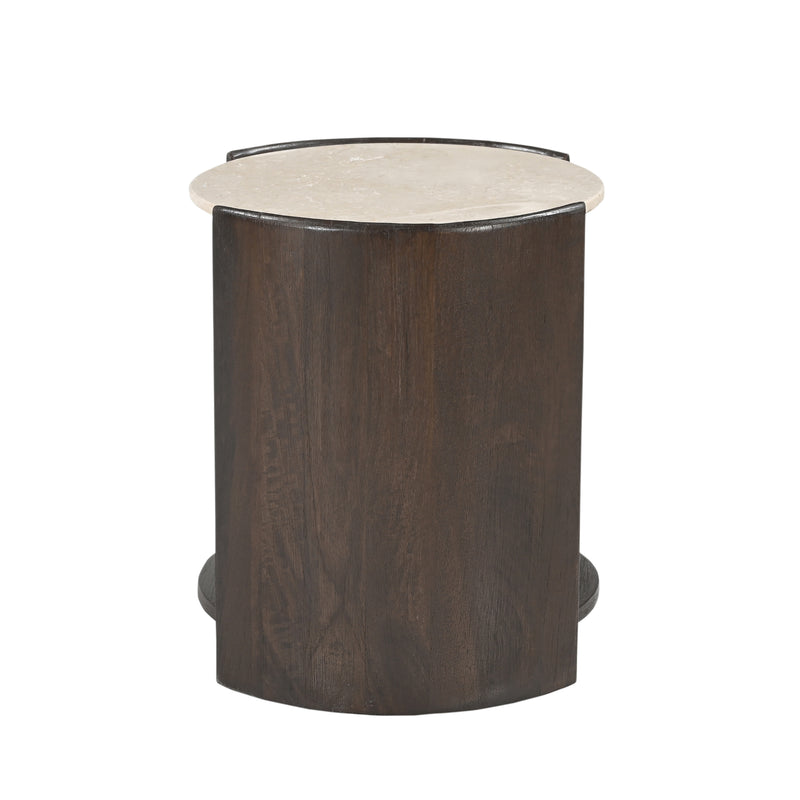 Bijzettafel Rune | Botticino marmer 45 cm