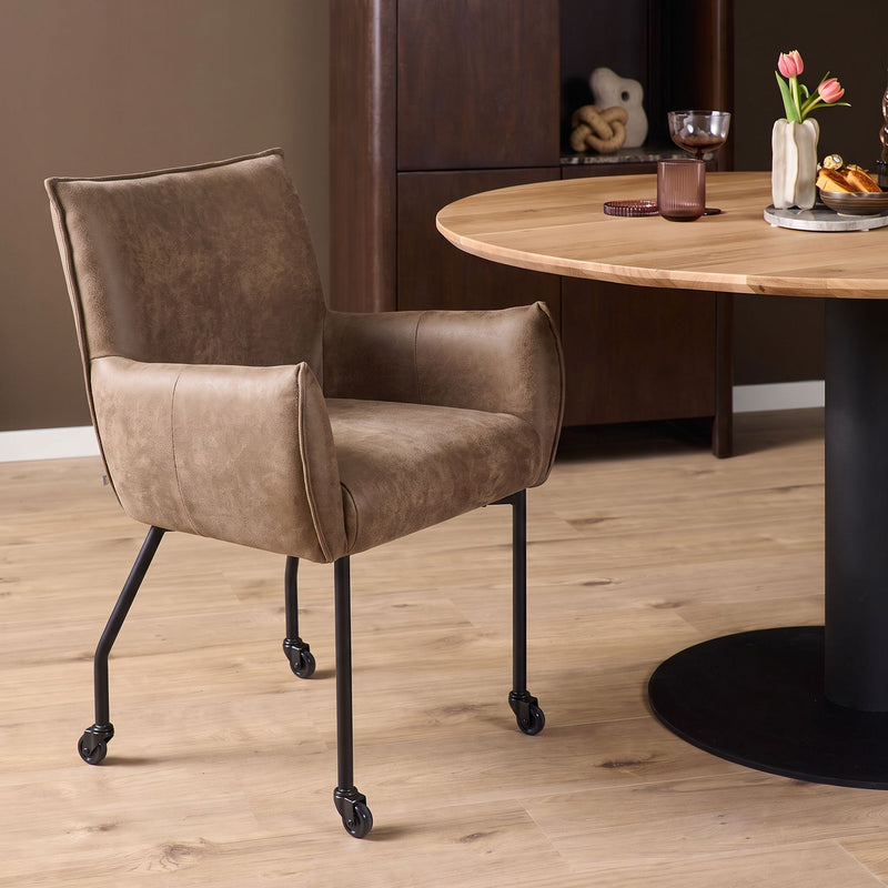 Eetkamerstoel Pim | Taupe | Bull Almond 82