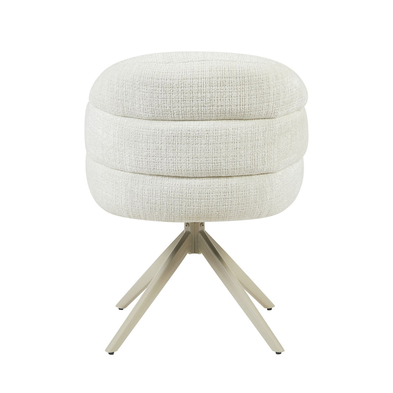 Eetkamerstoel Bella | Off White | Poot Sand | Met armleuning