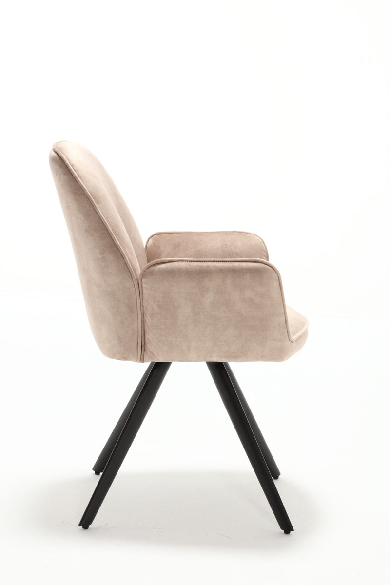Eetkamerstoel Nova | Beige | Met armleuning
