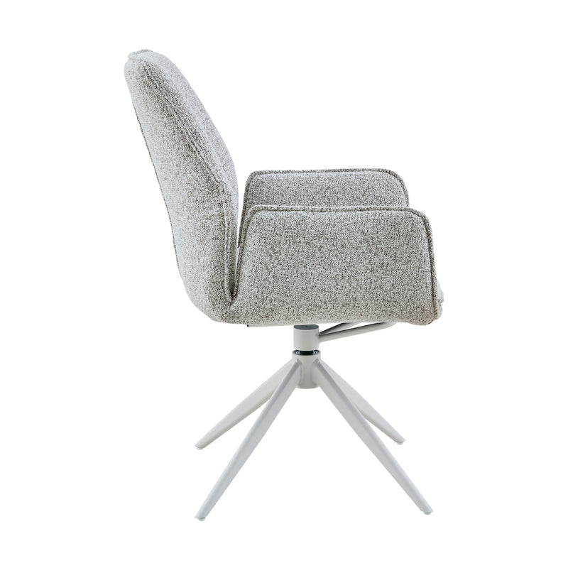 Eetkamerstoel Hera | Light Grey | Met armleuning