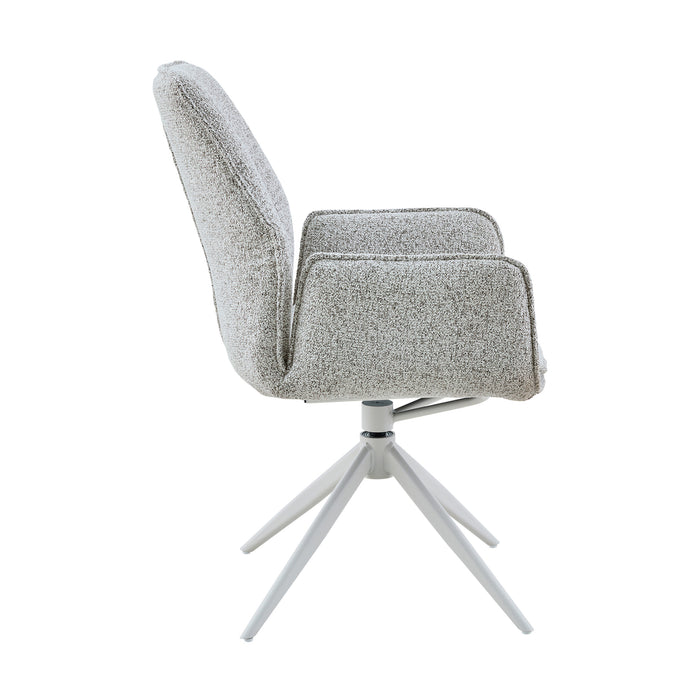 Eetkamerstoel Hera | Light Grey | Met armleuning