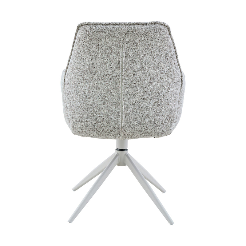 Eetkamerstoel Hera | Light Grey | Met armleuning