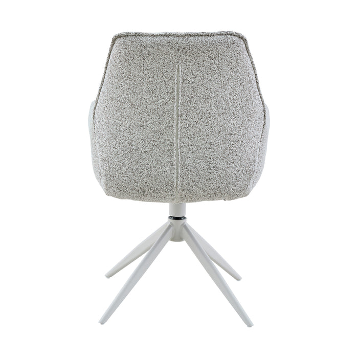 Eetkamerstoel Hera | Light Grey | Met armleuning