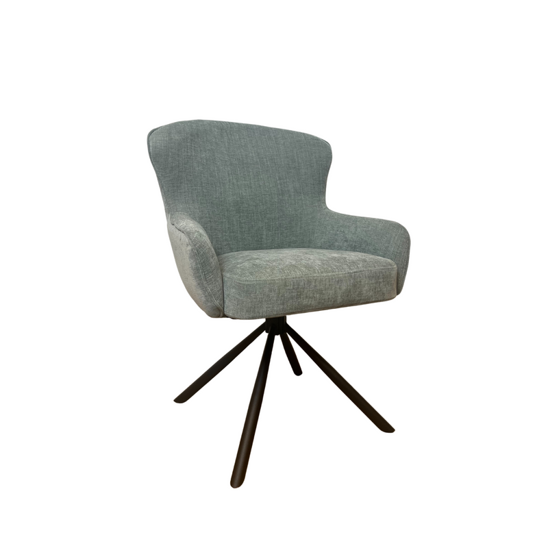 Eetkamerstoel Hanna | Water Green | Met armleuning