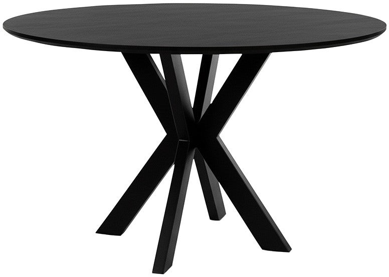 Eettafel Tokio | Eetkamertafel Ø120, Acacia Black