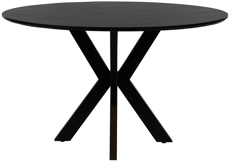 Eettafel Tokio | Eetkamertafel Ø120, Acacia Black