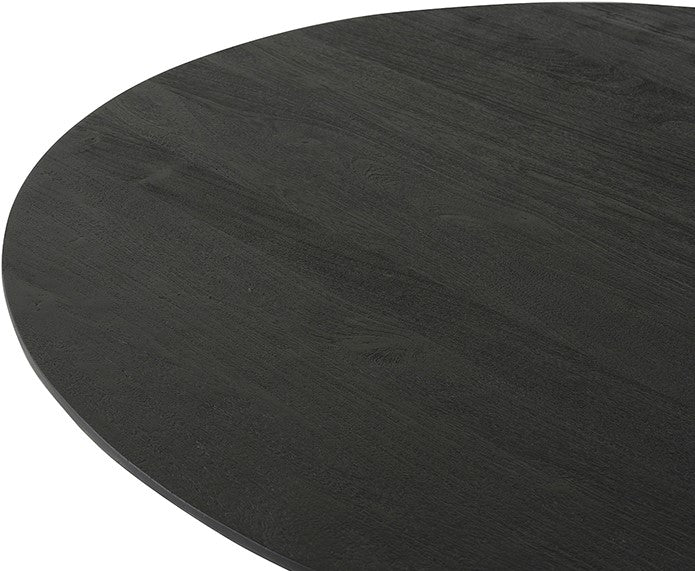 Eettafel Tokio | Eetkamertafel Ø120, Acacia Black