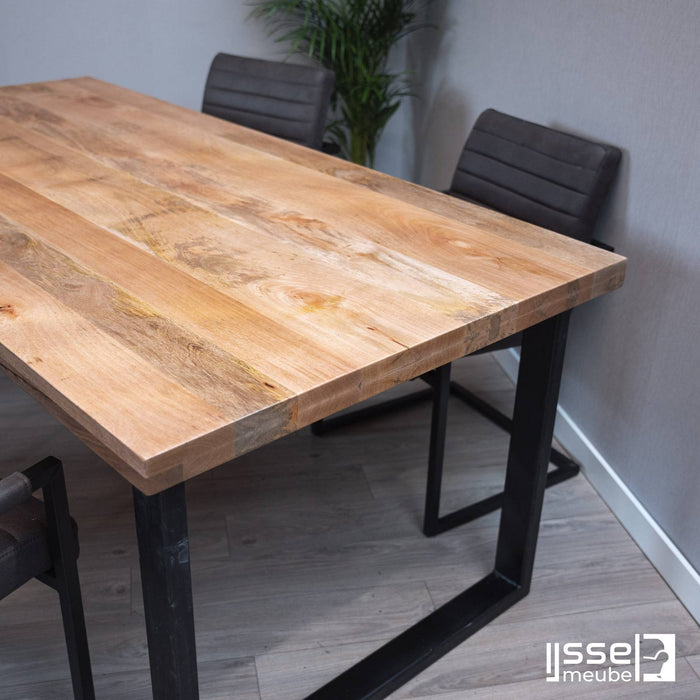 Eetkamertafel Brisbane | Mangohout | Rechthoek | U-poot