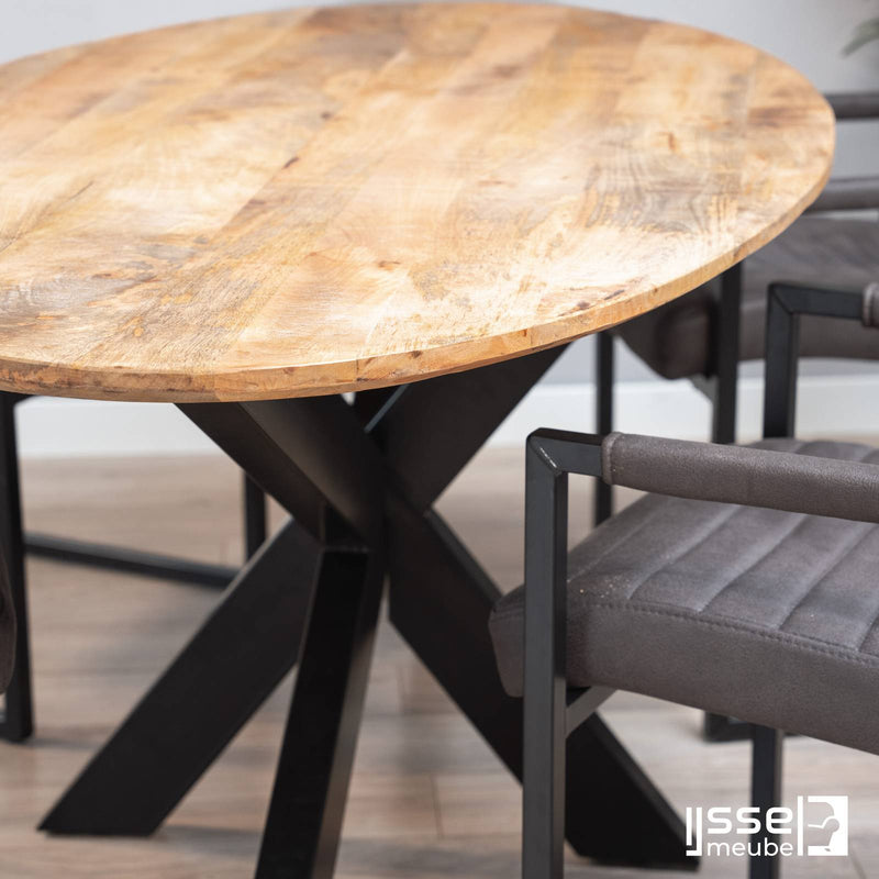 Eettafel Rockingham | Mango | Ovaal | Matrixpoot | 240x110cm