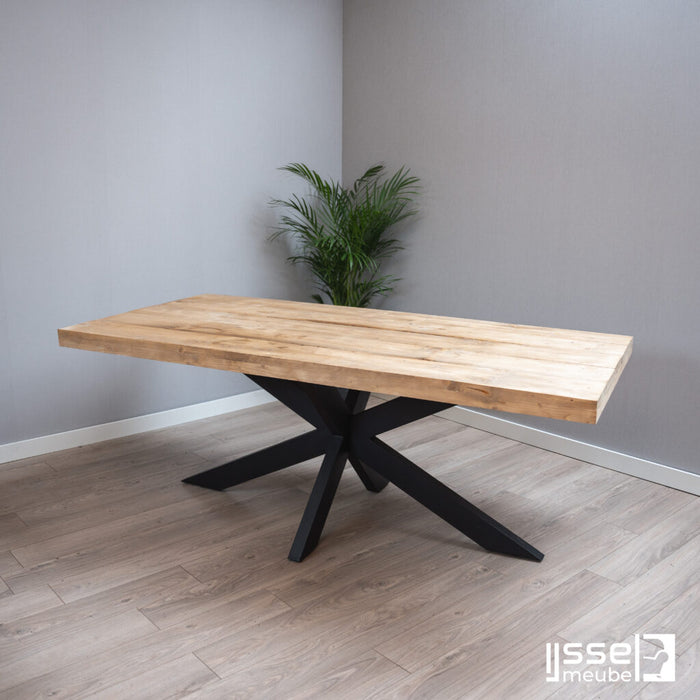 Eettafel Rockhampton Licht | Rechthoek | Matrixpoot | Vurenhout