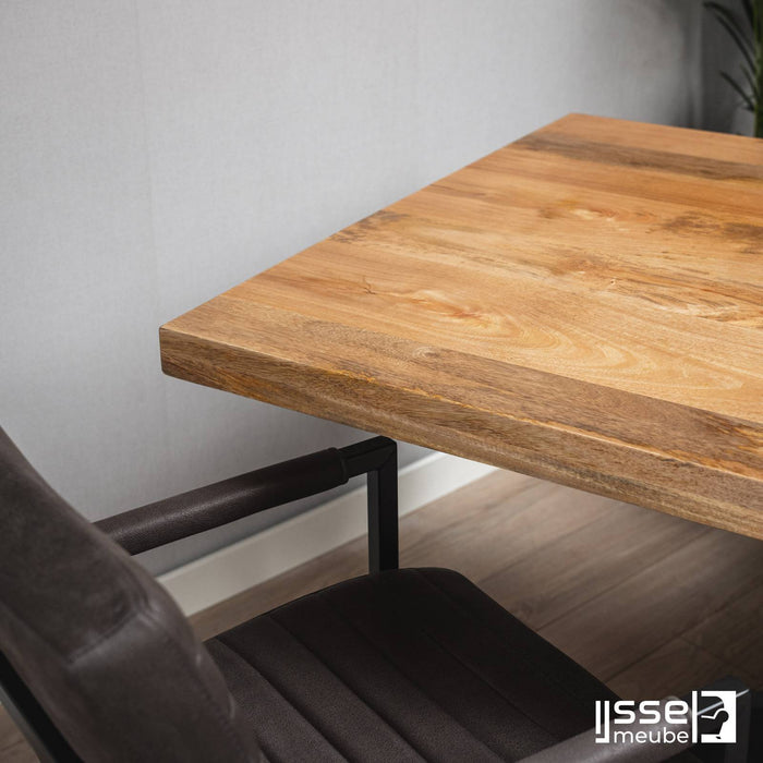 Eettafel Melbourne | Mangohout | Rechthoek | Matrixpoot | 180