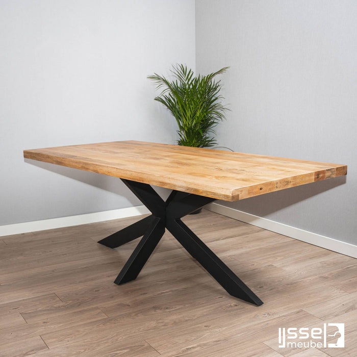 Eettafel Melbourne | Mangohout | Rechthoek | Matrixpoot | 180