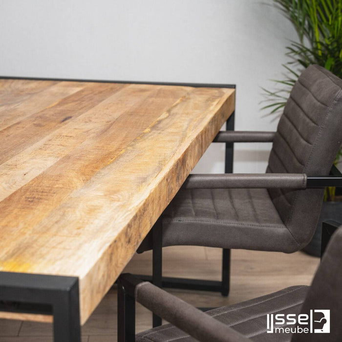 Eettafel Barkley | Mangohout | Rechthoek | U-poot