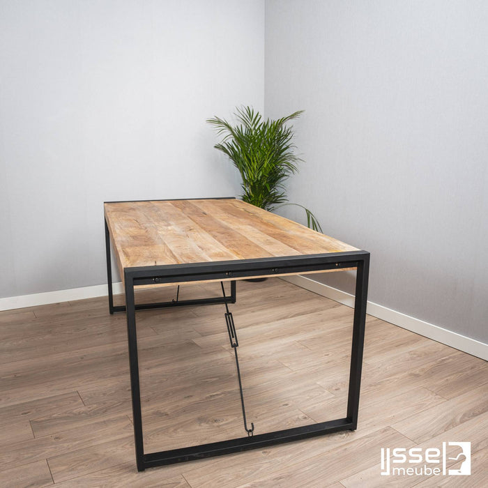 Eettafel Barkley | Mangohout | Rechthoek | U-poot | 160×80