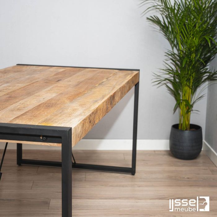 Eettafel Barkley | Mangohout | Rechthoek | U-poot | 200x90