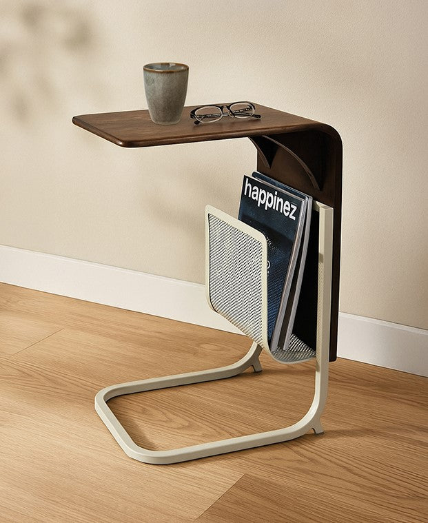 Saba | laptoptafel met metalen tijdschriftenhouder
