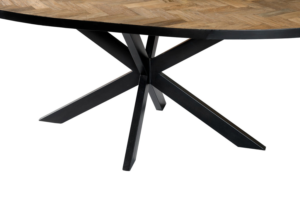 Eettafel Accent | Teakhout | Ovaal | Matrixpoot | 240cm