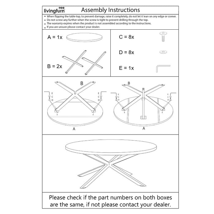 Eettafel Accent | Teakhout | Rond | Matrixpoot | 130cm