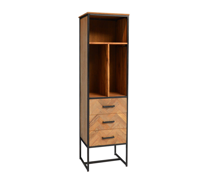 Boekenkast Accent | Teak | Small 55 cm | Visgraat