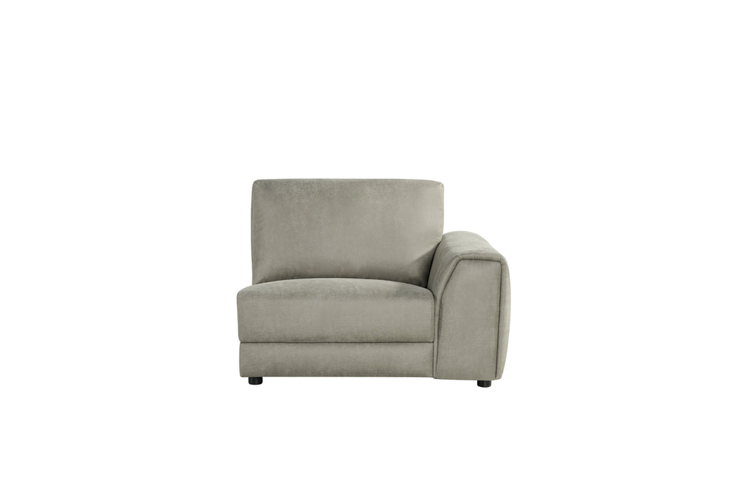 Hoekbank Tivoli | Rechts | Taupe | Bank 1,5 Zits Arm Voorstaand 114x101x83 cm