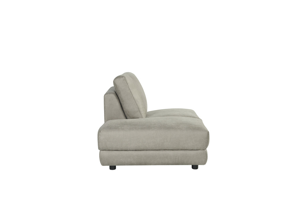 Hoekbank Tivoli | Links | Taupe | Bank Ottomane Voorstaand 135x102x83 cm