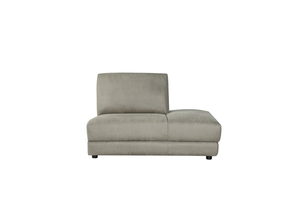 Hoekbank Tivoli | Rechts | Taupe | Bank Ottomane Voorstaand 135x102x83 cm