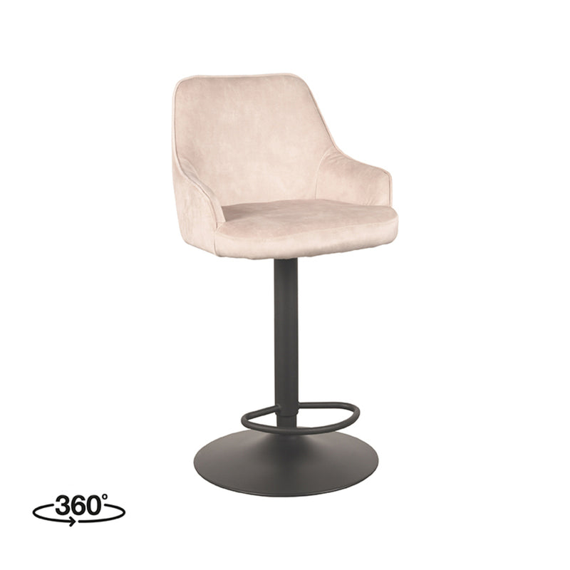 Barkruk Fender | Velours | 40x42x92 113 cm