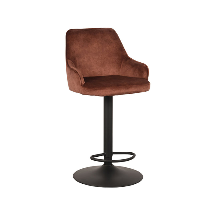 Barkruk Fender | Velours | 40x42x92 113 cm