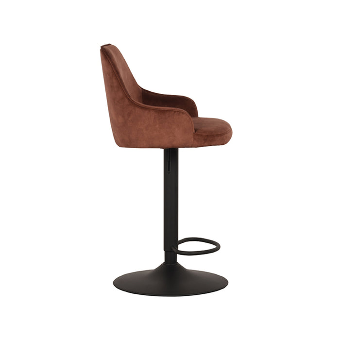Barkruk Fender | Velours | 40x42x92 113 cm