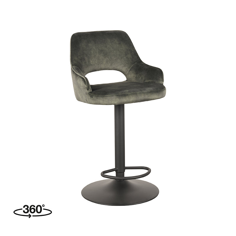 Barkruk Fer | Velours | 45x47x92 113 cm