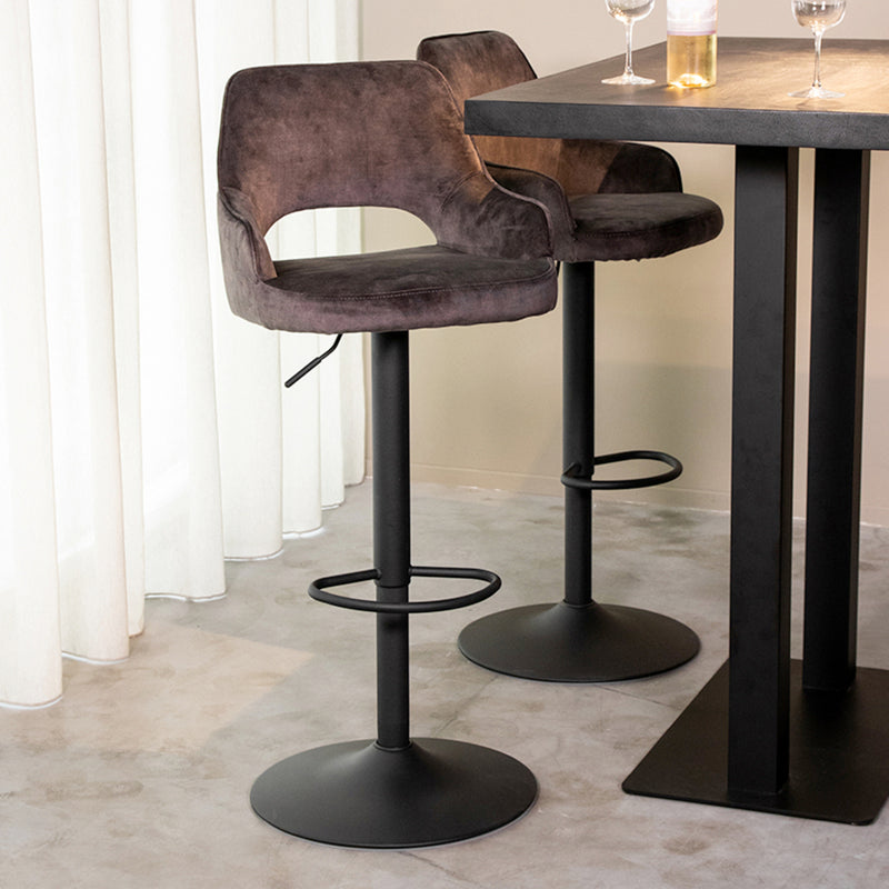 Barkruk Fer | Velours | 45x47x92 113 cm
