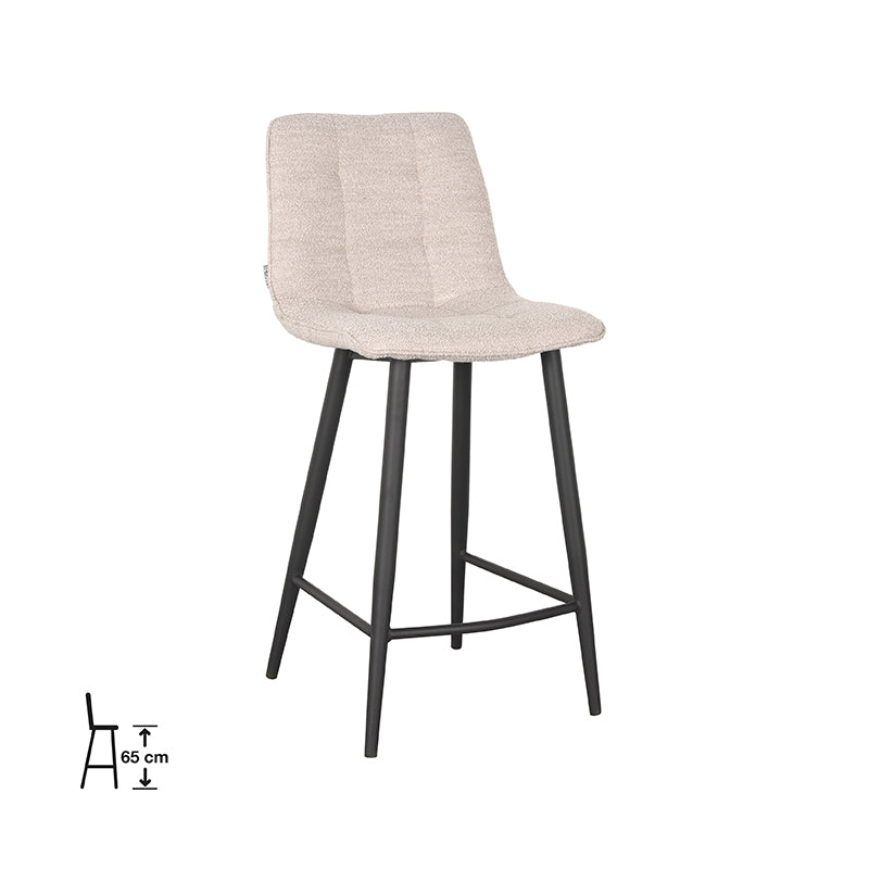 Barkruk Jelt | Naturel Boucle Zithoogte 65