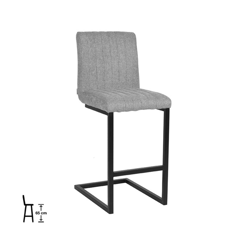 Barkruk Milo | Zinc Synthetisch Zithoogte 65