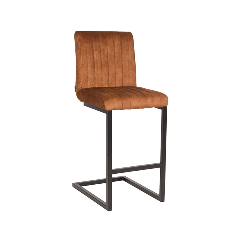 Barkruk Milo | Oker Velours Zithoogte 65