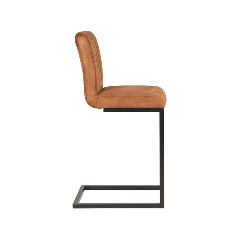 Barkruk Milo | Oker Velours Zithoogte 65