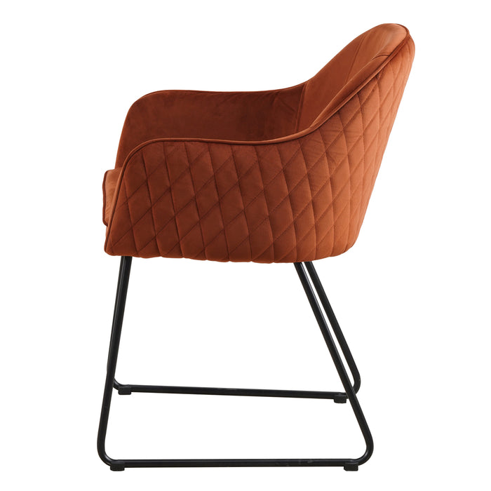 Eetkamerstoel Benthe | Rust Copper | Velvet