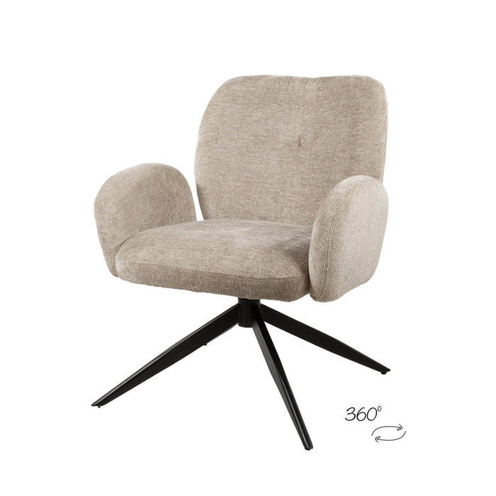 Fauteuil Bobby | Draaipoot 360° | Perfect Harmony | Liver 04