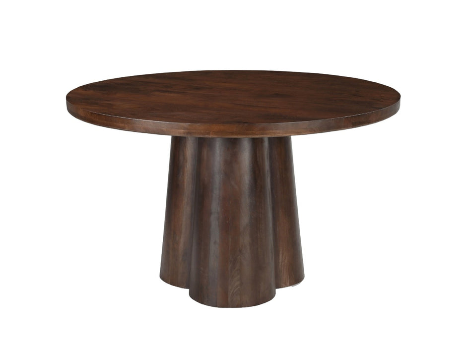 Eettafel Clubs | Mangohout | Rond | 130cm