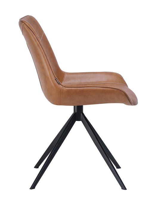 Eetkamerstoel Lewis | Velvet | Cognac